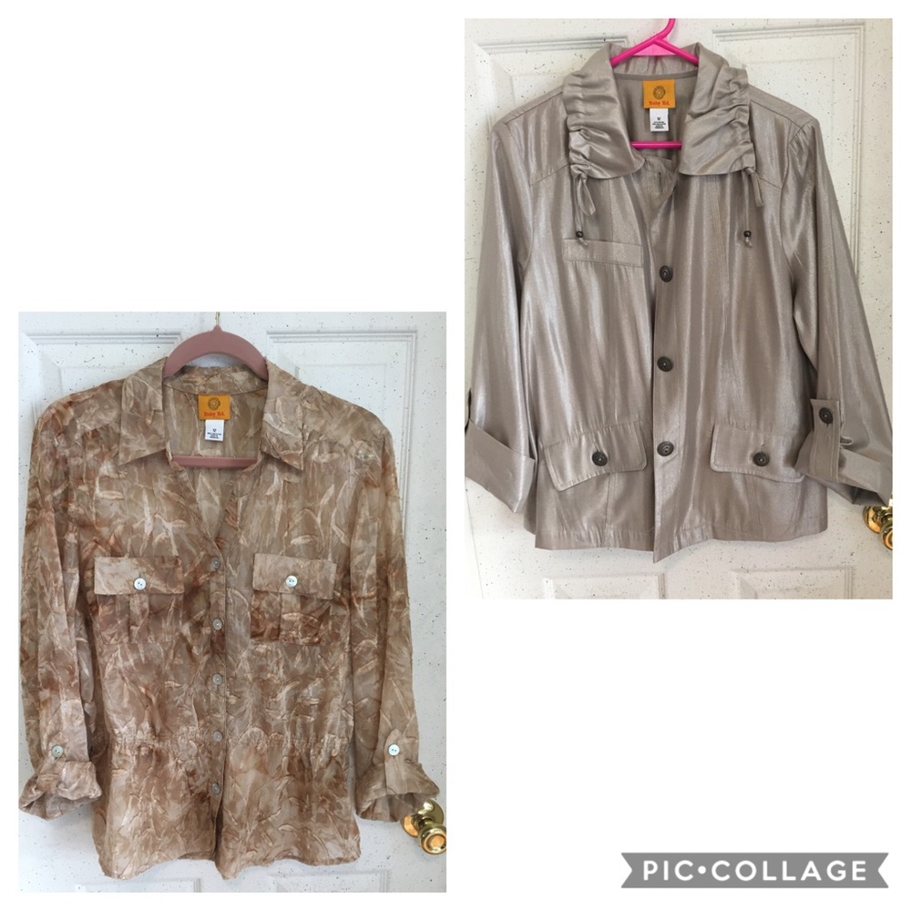 TWO BEAUTIFUL RUBY ROAD TOPS